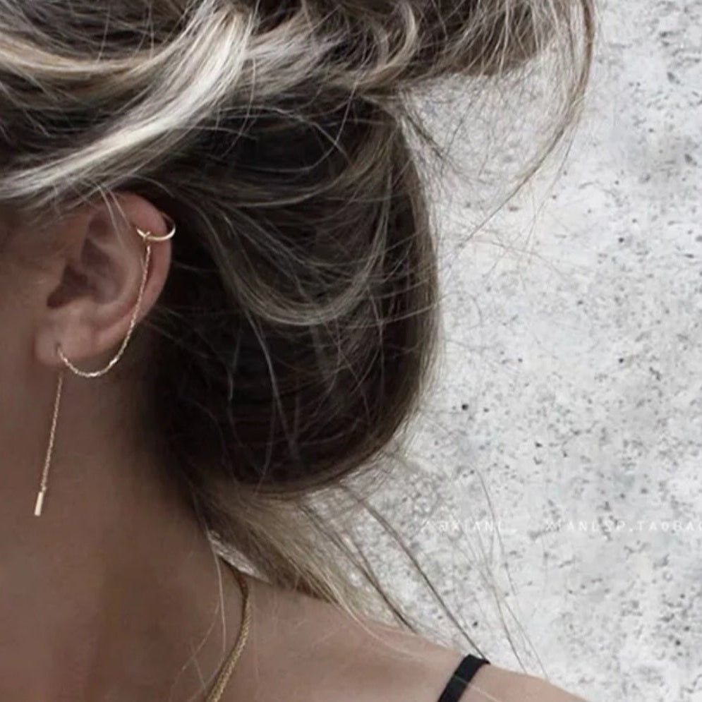 Waterfall drop earrings